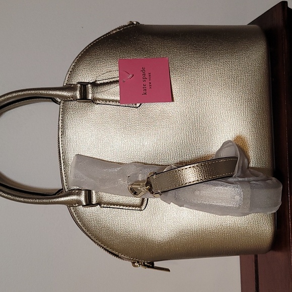 NWT Kate Spade gold bag - Picture 2 of 4